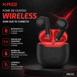 Fone De Ouvido Sem Fio Bluetooth earphone TWS 5.1 Kaidi Kd-771/Kd-770 Original