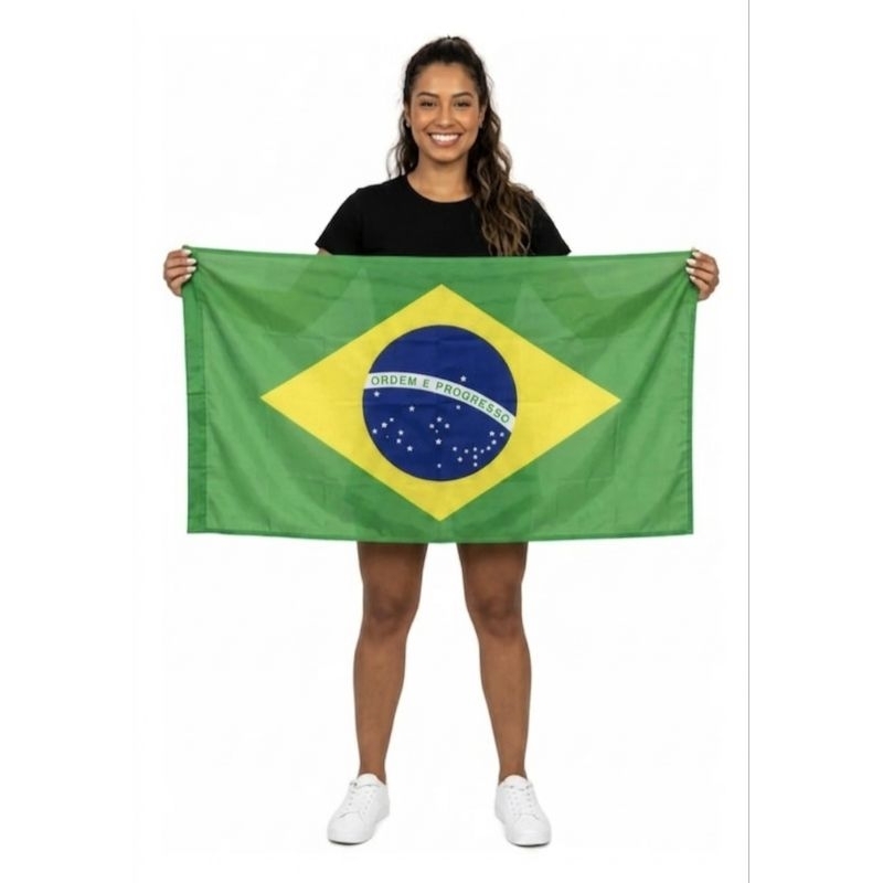Bandeira Do Brasil Poliéster 60x90 Torcida Do Brasil