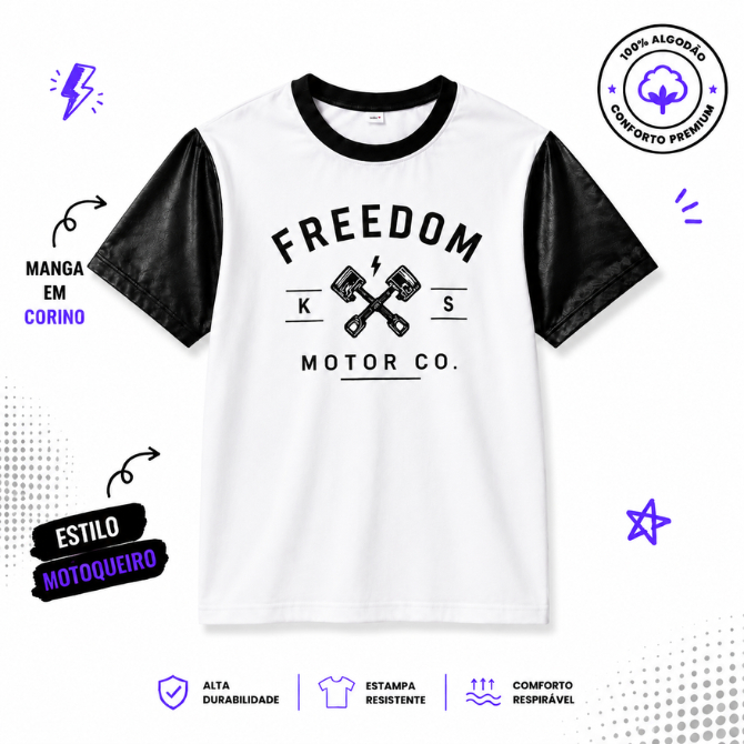Camiseta Blusa Infantil Branca Algodão Estilosa Menino Moderna Casual Masculina Moda Jovem Criança