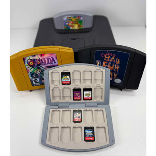 CASE PARA CARTUCHOS NINTENDO SWITCH / SWITCH 2 – MODELO NINTENDO 64 | CAPACIDADE PARA 20 JOGOS
