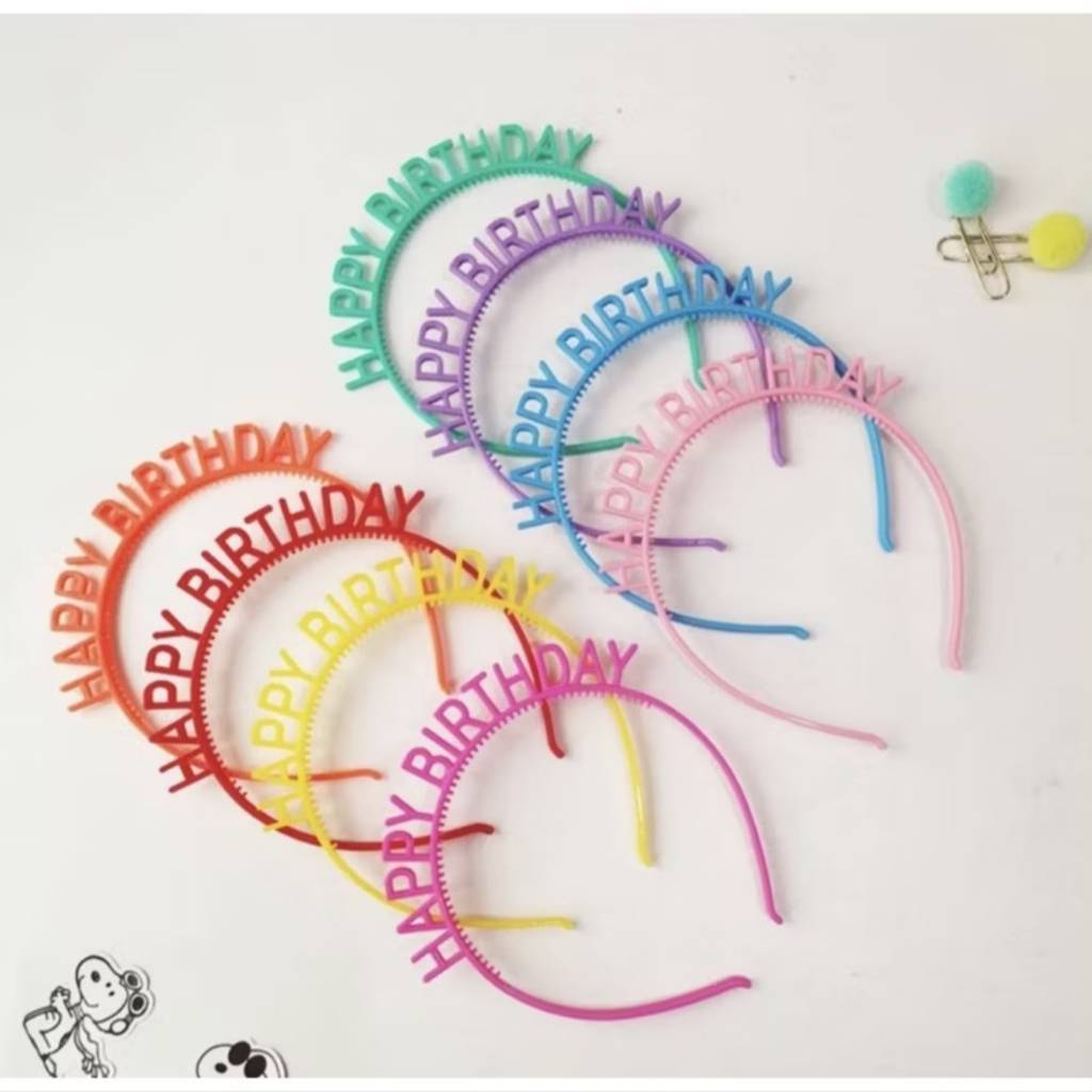 Tiara Happy Birthday Feliz Aniversário para Festa 15 anos Debutante Baladinha Decoração Foto Adereço