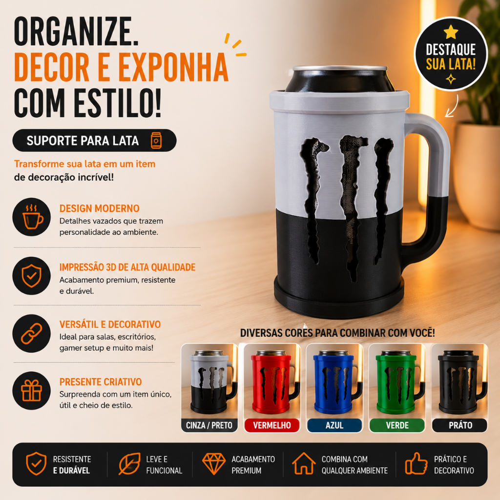 Caneca Monster - Copo para lata MONSTER