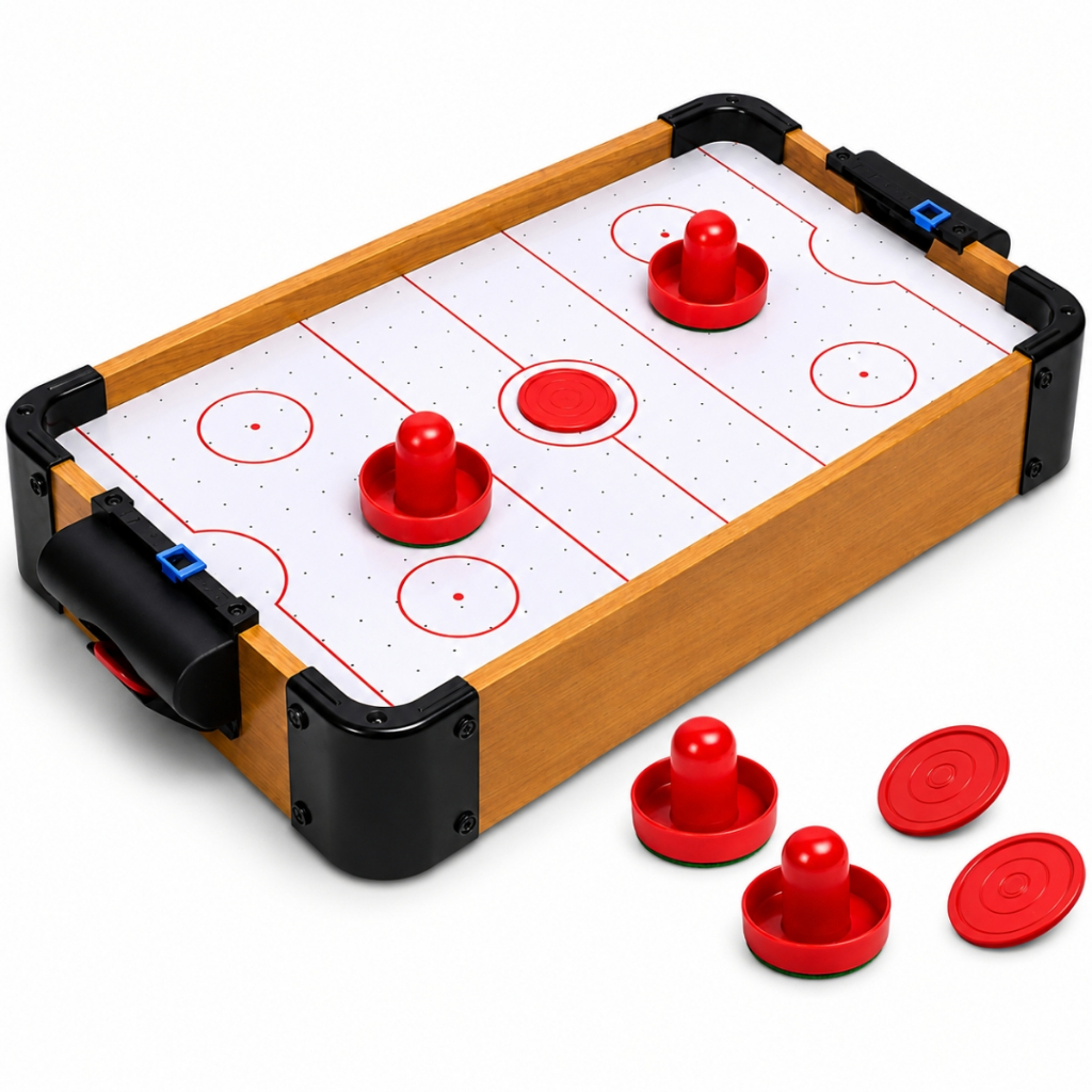 Mesa De Aero Hockey Infantil Portátil Discos Flutuantes Com Air - Castela