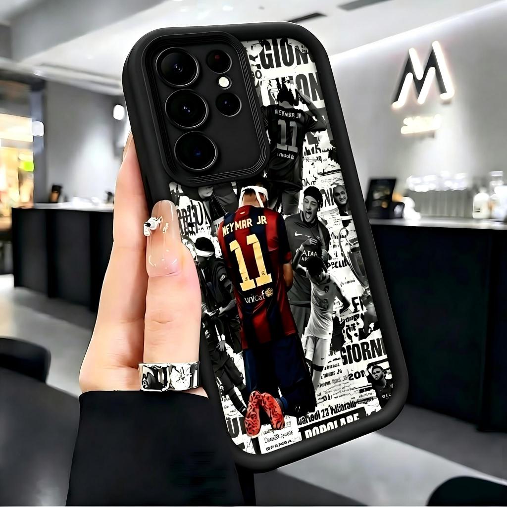 Capinha TPU anti-impacto Samsung A55,A56,A50S,A52,A72,A71,A30S,A53,A54,A36,A35: Neymar Jr, proteção reforçada da câmera
