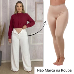 Calça Segunda Pele Anagua Não Marca na Roupa Tira Transparencia da Roupa Thalia