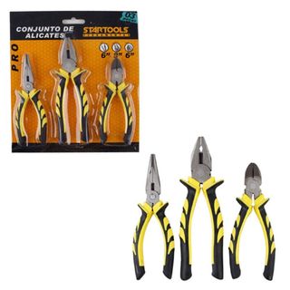 Conjunto 3 Alicates Profissional Ferramentas