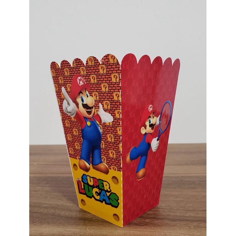 10 Centro De Mesa Personalizados Super Mário | Lembrancinhas | Com Nome e Idade | Aplique 3D | Festa Infantil