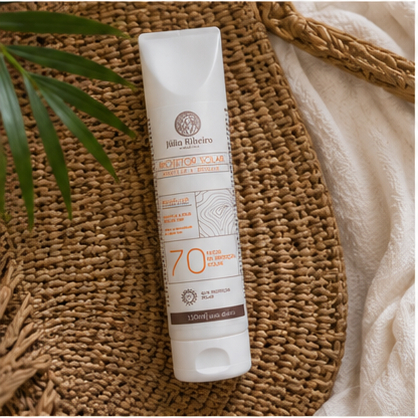 Protetor Solar Fps 70 (150ml cada) – Rosto e Corpo, Rápida Absorção toque seco
