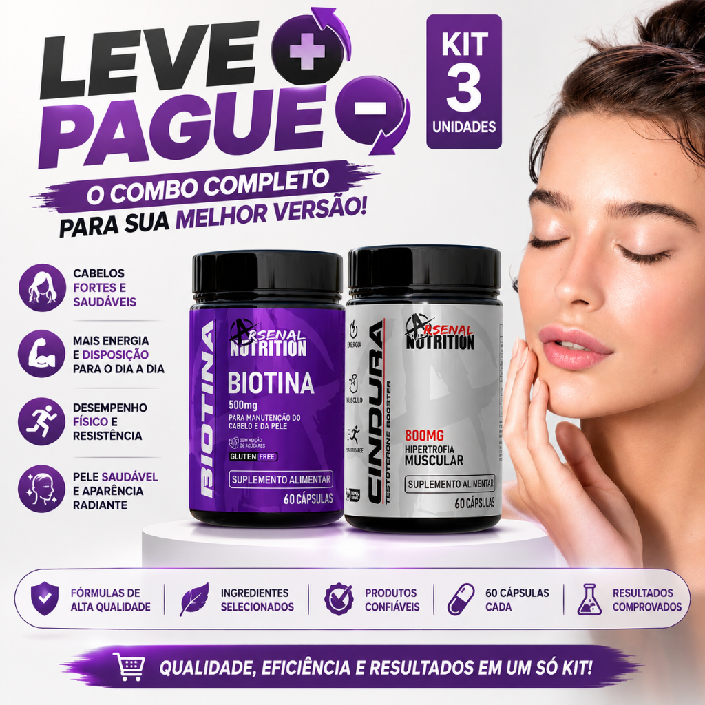 Leve mais Pague menos = Kit Biotina + Cindura