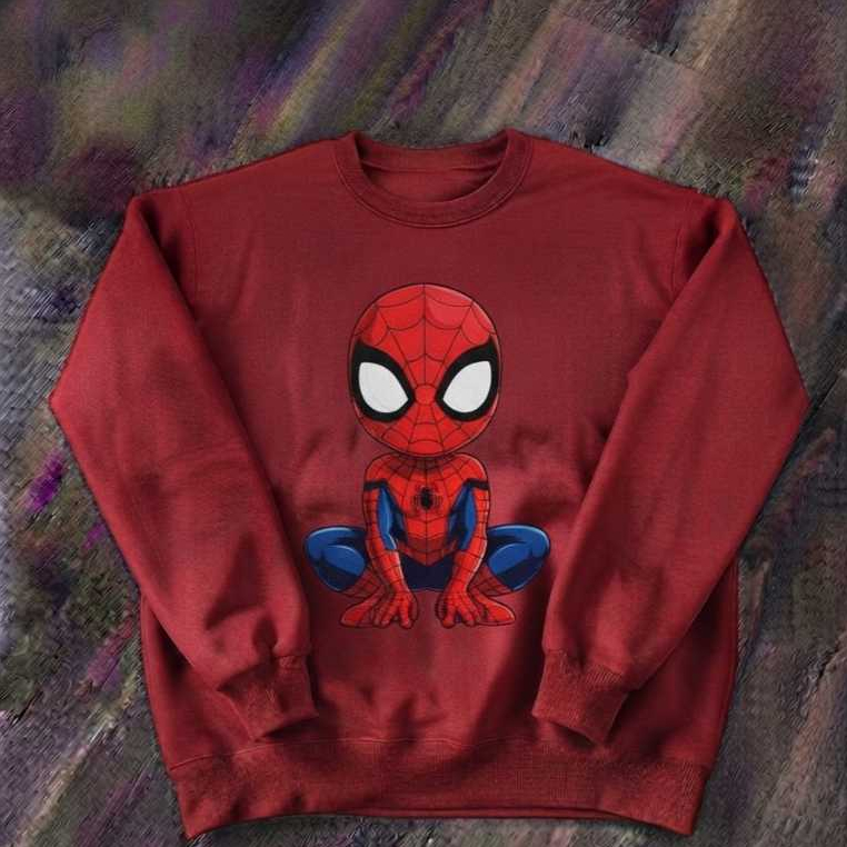 Moletom Careca Infantil Homem Aranha Blusa Confortavel Inverno Flanelado Quentinho Estiloso
