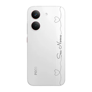 Capinha para Xiaomi Poco X8 Pro Anti Impacto Personalizada - Com Nome na lateral - Fundo transparent