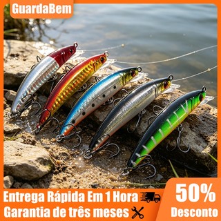 5 Iscas Artificiais Importadas 1/2 Meia Águade 9 cms e 8,5 gramas Pesca Tucunaré Traíra Dourado