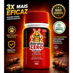 Barata Zero Poderoso 15g-Mata Francesinha-Formigas-Insetos Rasteiros- 1 Und