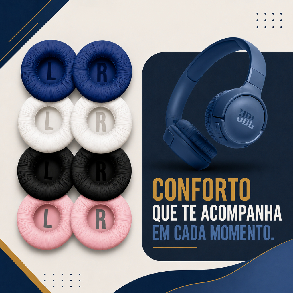Espumas NOVAS Para Fone  JBL Tune600 T450 T450bt T500bt T500