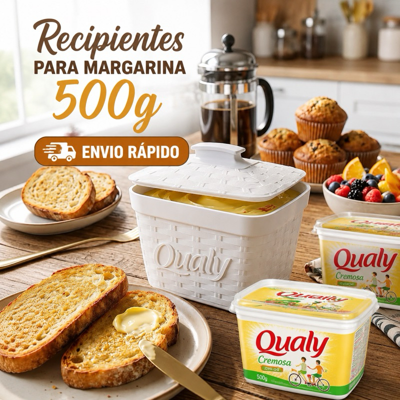 Porta pote para embalagem de margarina de 250g e 500g