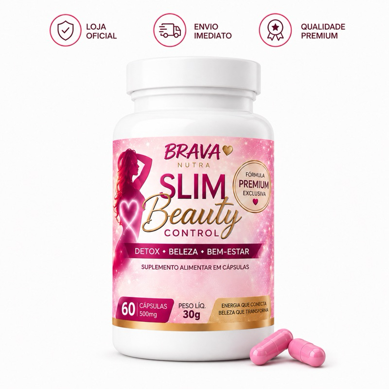 Slim Beauty Control 60 Cápsulas – Redução de Inchaço + Beleza + Saúde | ENVIO IMEDIATO