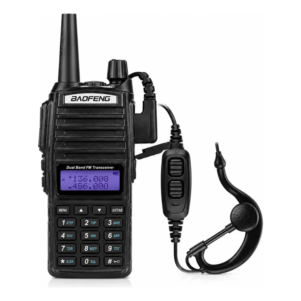 Rádio Comunicador Baofeng UV-82 5W Dual Band VHF/UHF/FM