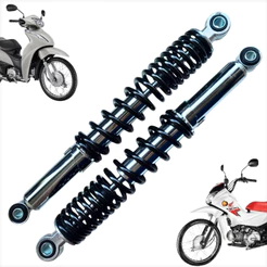 Par Amortecedor Honda Biz 100 / Biz 125 / Biz 110i / Pop 100 - 110 / Jet 50 / Jet 125i Padrão Modelo Original