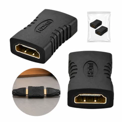 Kit 02 Adaptador Emenda Hdmi Femea 8k 4k Uhd 2.1 Extensor