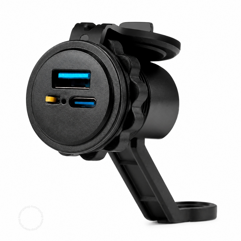 Carregador De Celular Tipo-C Turbo Para Moto Qc 3.0 2 Portas Usb
