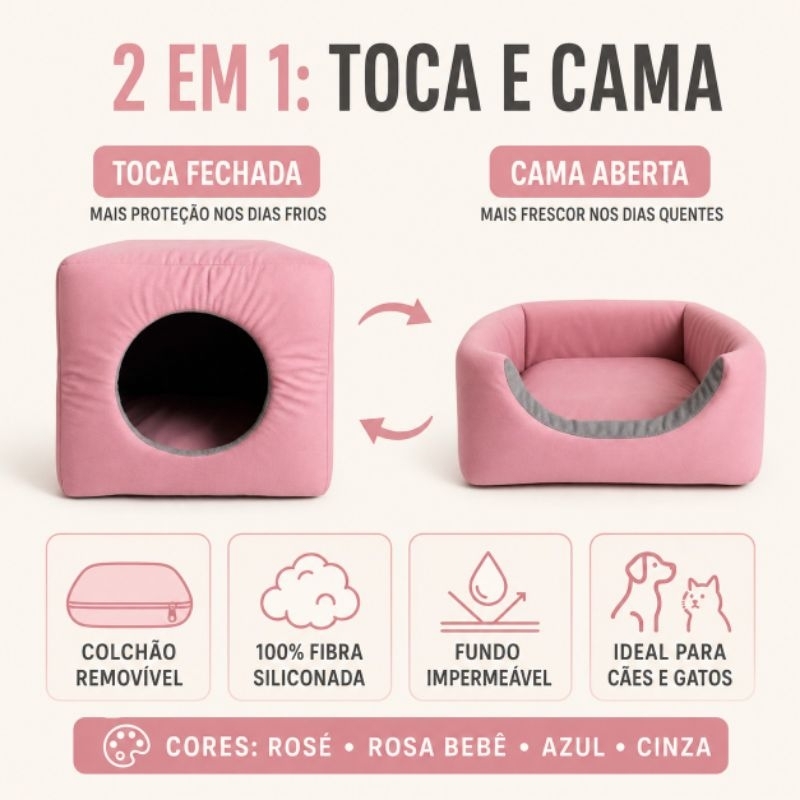 toca cama lglu para cães e gato tamanhos ,G fundo impermeável almofada removível linha Premium