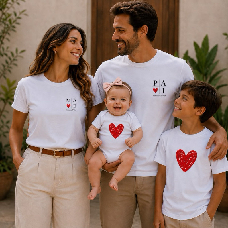 Camiseta Nomes dos Filhos ou Netos PAI ou AVÔ ou Mãe ou Avó- Infantil Adulto Plus Size - 100% Algodão Unissex - Presente