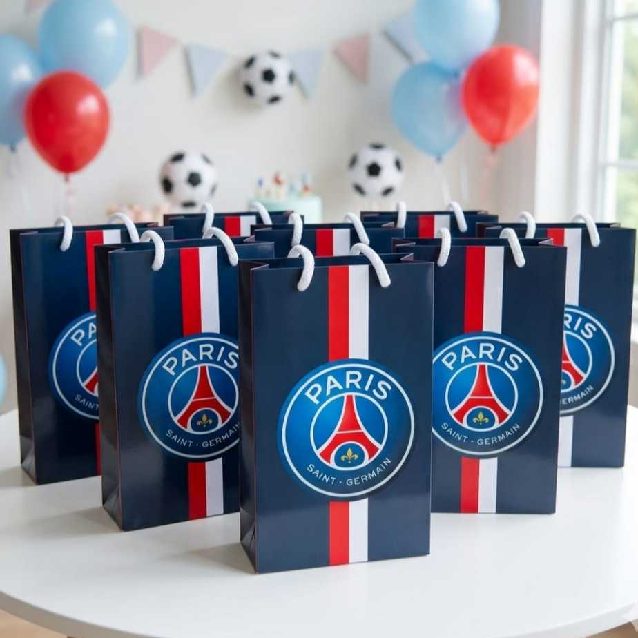 Sacolinha Personalizada P- Lembrancinhas-Envio Rápido- Paris Saint Germain- futebol -pegue e monte