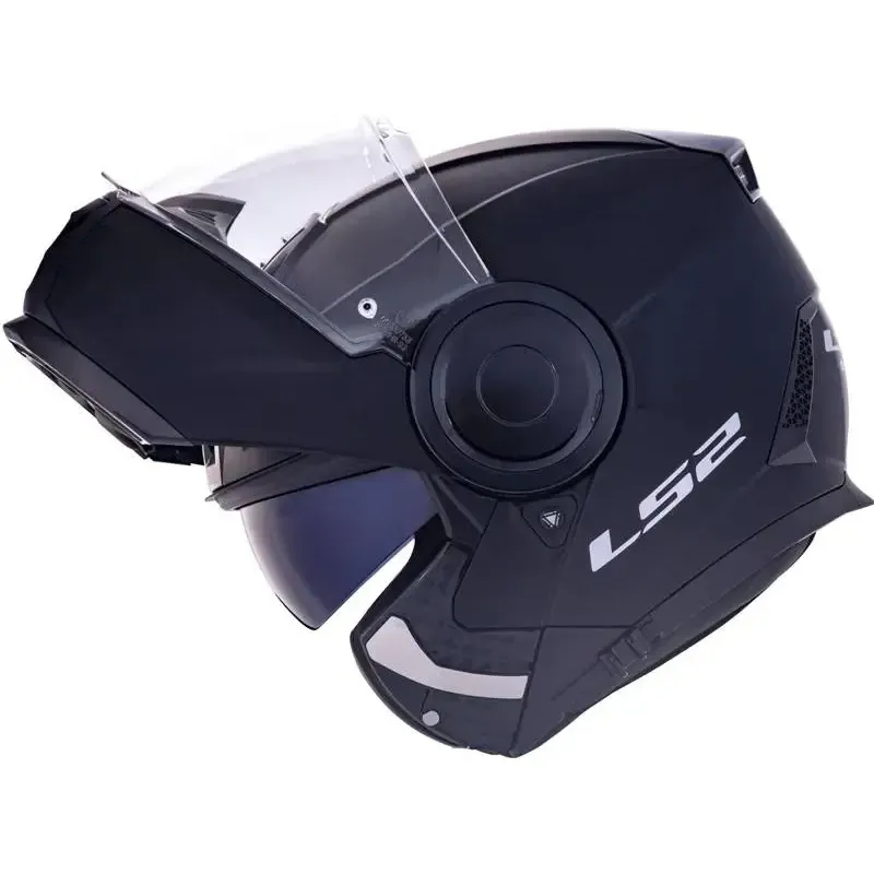 Capacete Moto Robocop LS2 FF902 Scope Preto Fosco C/Óculos Solar Retrátil