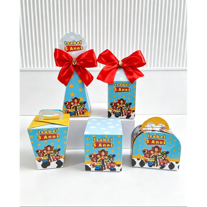 Kit Caixas Personalizadas Toy Story - Lembrancinha Festa Aniversário Infantil - Qualquer Tema