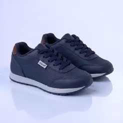 Kidstep Tenis Escolar Infantil Masculino Jogging Marinho 20 ao 36