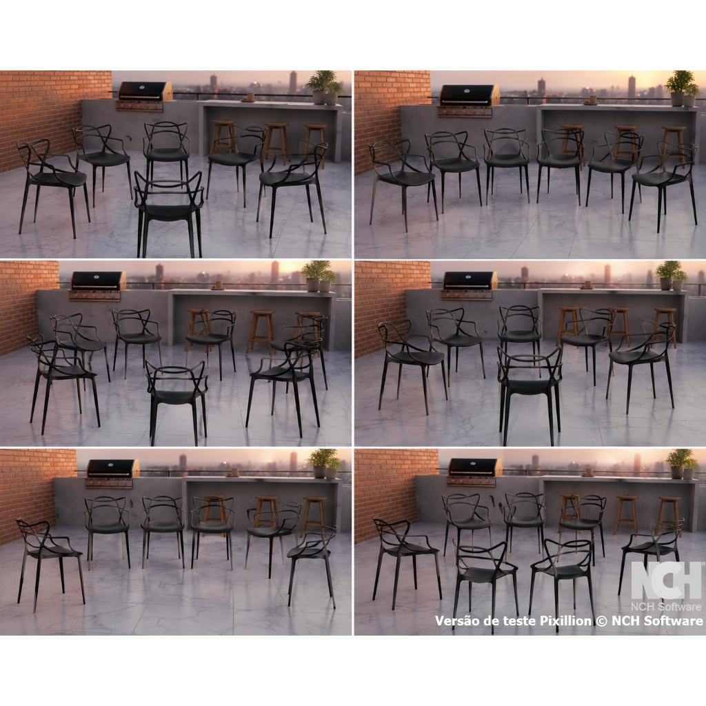 QUEIMA DE ESTOQUE - Conjunto 6 Cadeiras Allegra Top de Vendas – Conforto e Sofisticação — imagem 2 de 2
