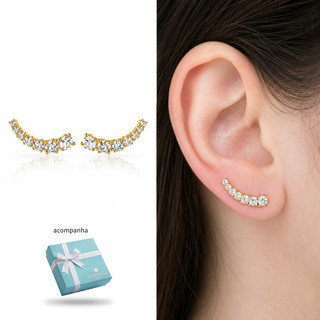 Brinco Mini Earcuff Zircônias