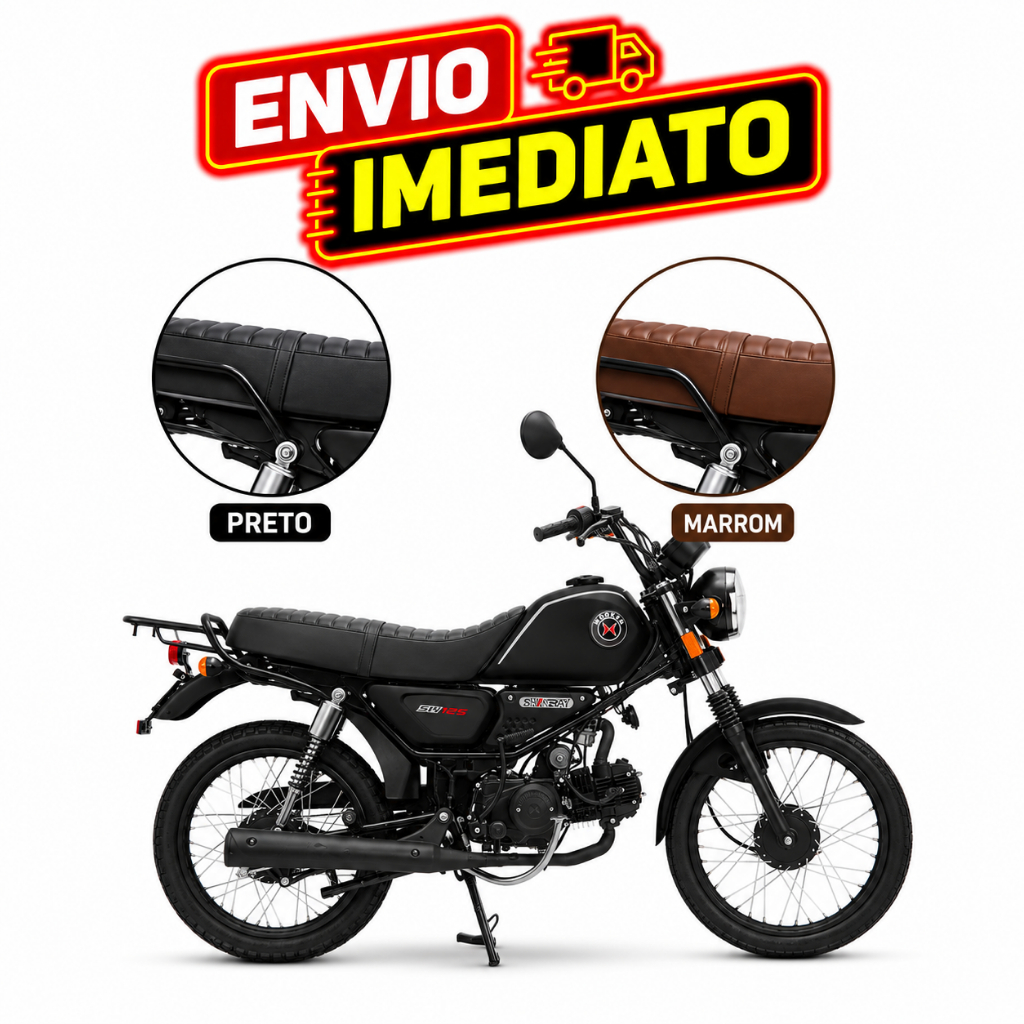 Capa Banco Moto Shineray Worker 125 150 Cross 2020 2021 2022 2023 2024