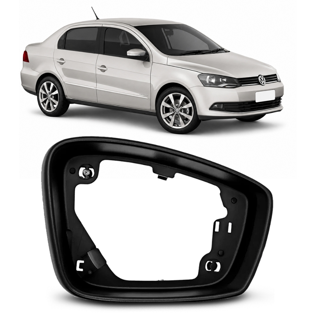 Aro Moldura Carcaça Retrovisor Gol Voyage G6 G7 Sem Furo Pisca