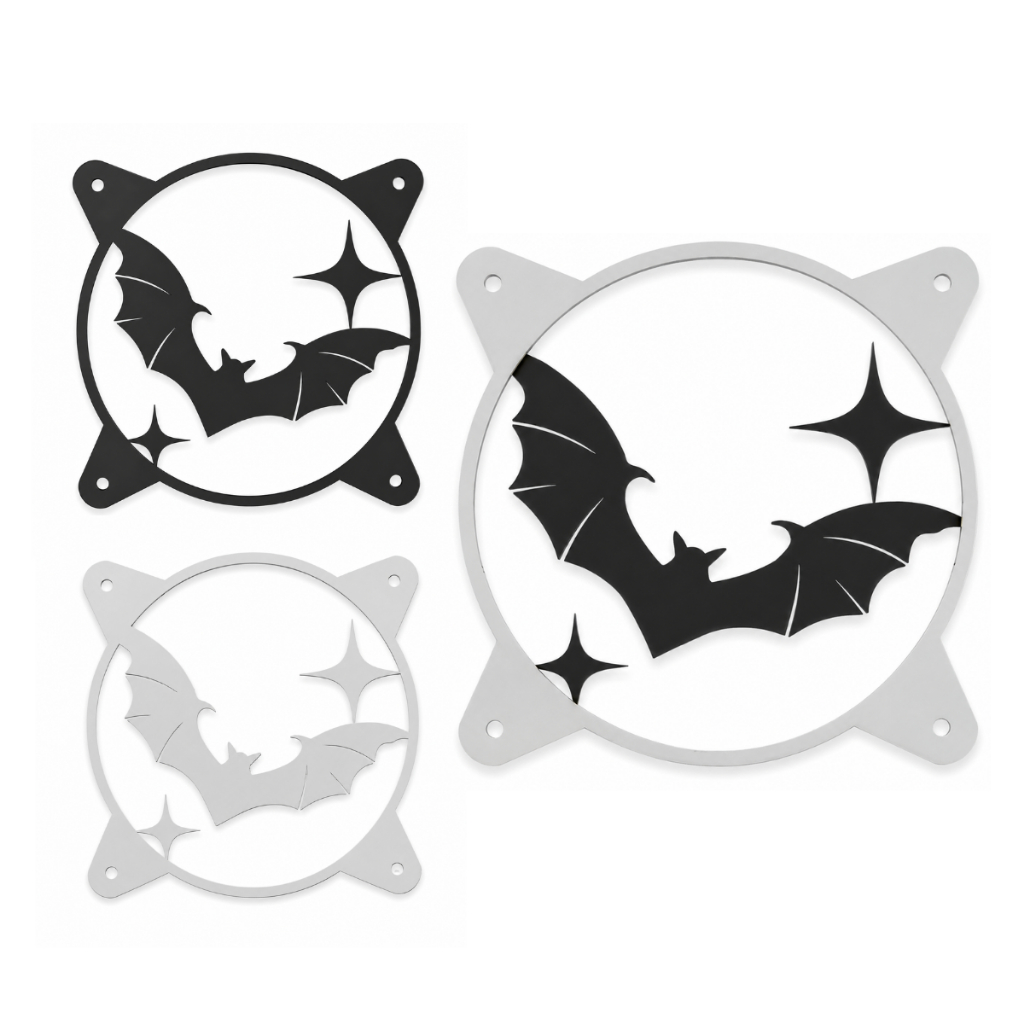 Capa para Ventoinha Fan Water Cooler Grade Fan Morceguinho 120 mm PC Gamer Acessório Proteção Cooler