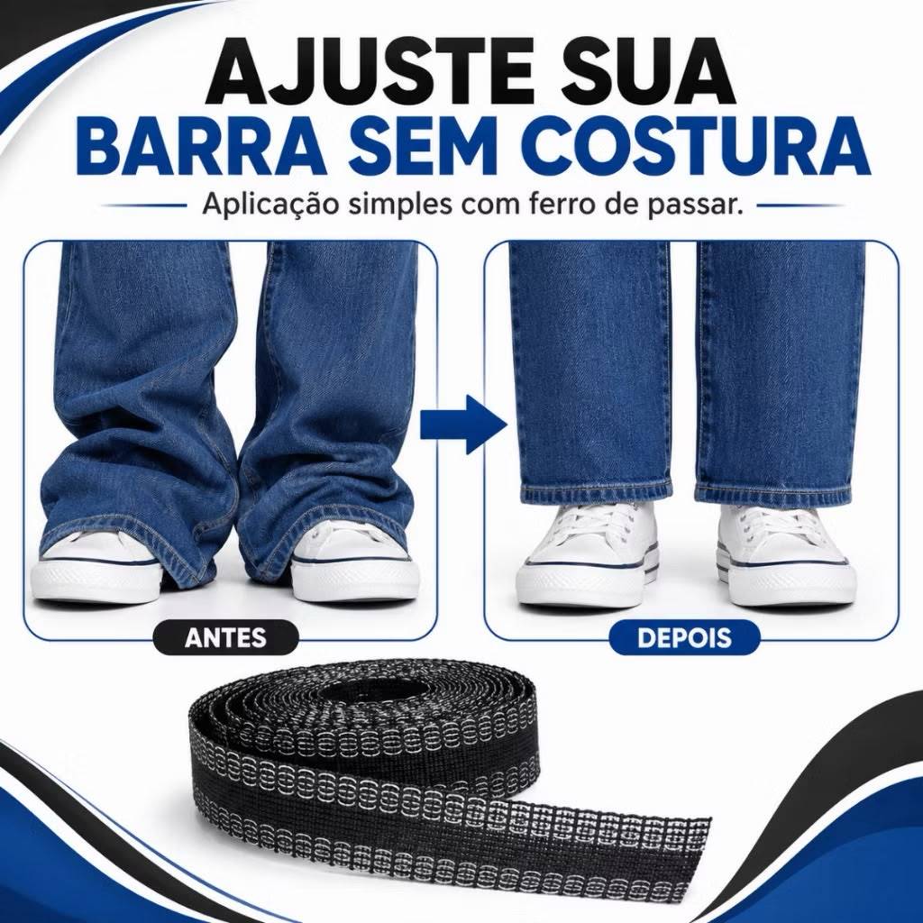 Bainha Mágica Instantanea  fita Dupla Face Barra Magica Barra Calca