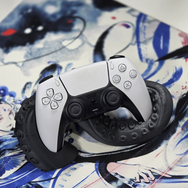 Suporte Tentáculo para Controle PS5 – Base Gamer Decorativa, Organizador para DualSense, Design Criativo e Resistente