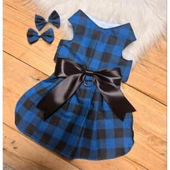vestido pérola pet + par de laço