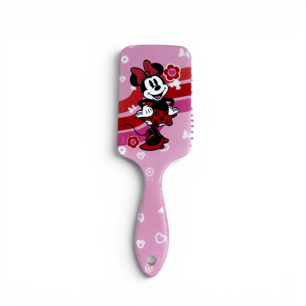 Escova Raquete Modelo Quadrada Profissional Disney Minnie