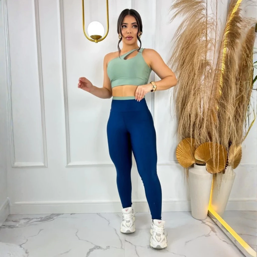 Useari conjunto fitness feminino top gota nula manga treino academia zero transparência esportes moda