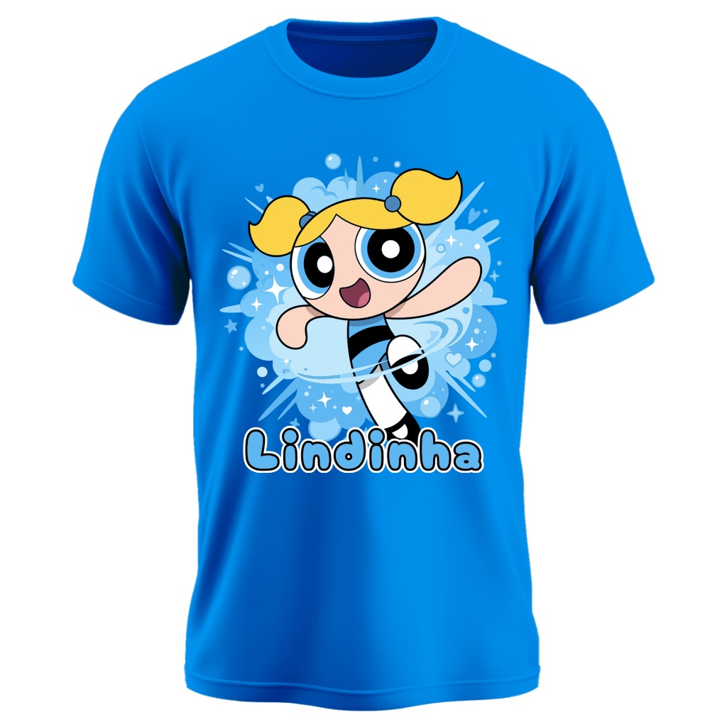 Camisa Lindinha Meninas Super Poderosas infantil Juvenil Camiseta Estampa Premium Alta Qualidade Envio Imediato!!!