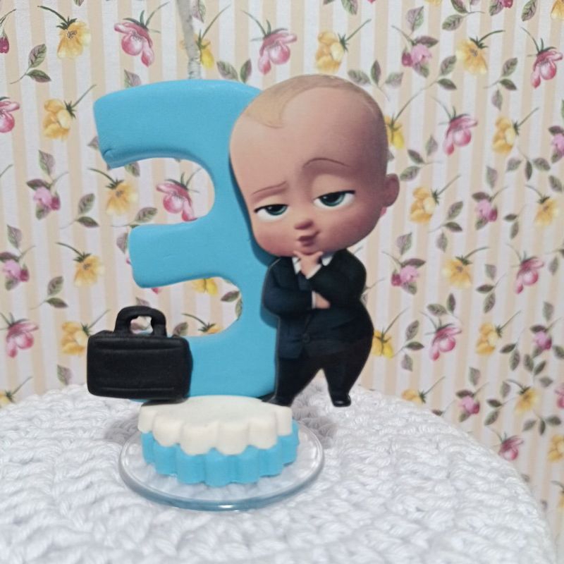 Vela de Aniversário Para Pronta Entrega do Poderoso Chefinho Personalizado para Decoração de Festa Infantil