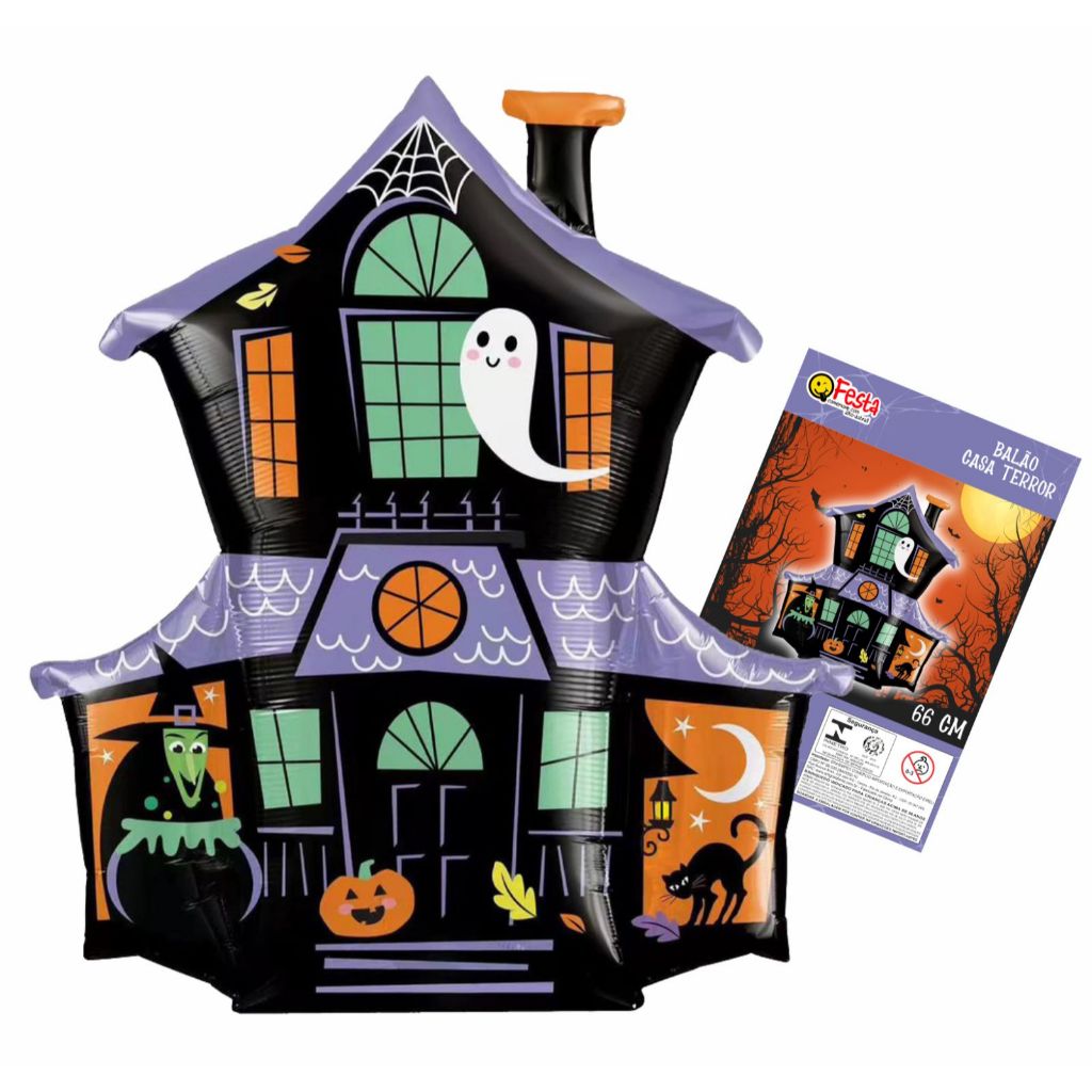 Kit Balão Metalizado Halloween - Decoração Festa Halloween — imagem 2 de 2