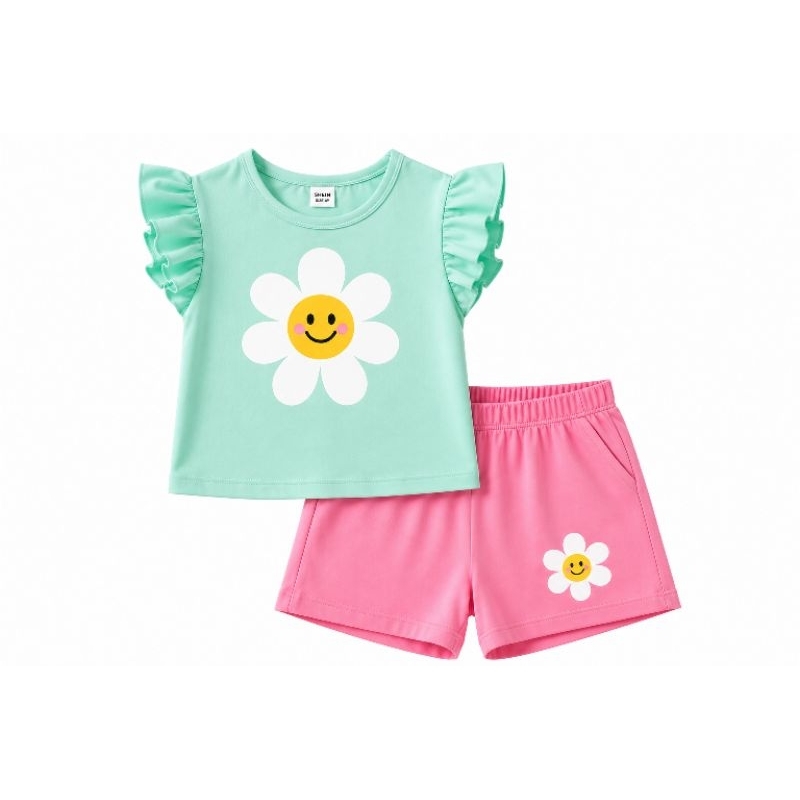 Kit 3 Conjunto Infantil Feminino  Menina Conforto e Estilo para Todos os Momentos Tecido Macio Leve 1 ao 6 anos