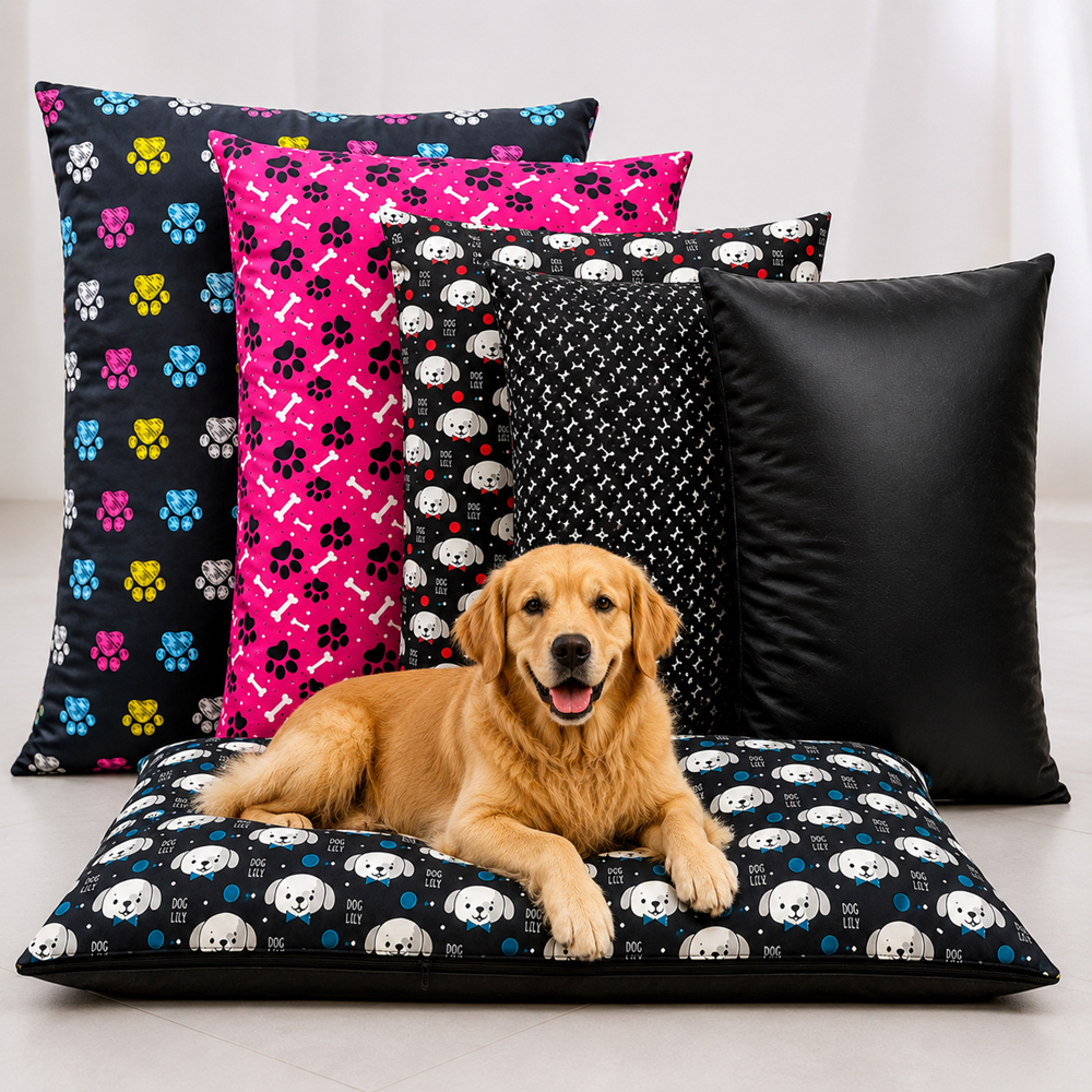 Colchonete Pet Caminha Cachorro e Gato Capa Lavável Impermeável 100x70 e 70x50cm Várias Estampas