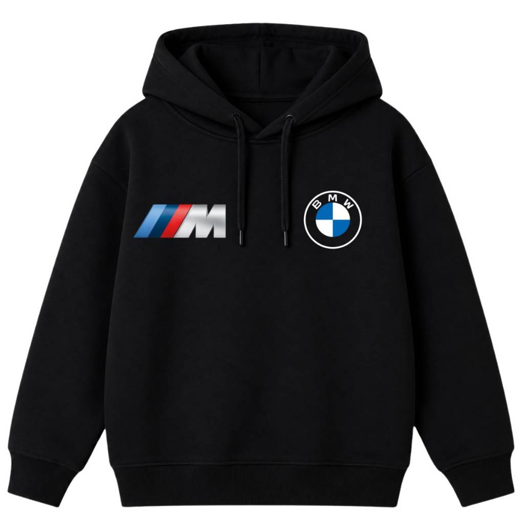 Moletom Masculino Canguru Premium Blusa de Frio Estampado BMW Carro Luxo Importado Algodão Adulto Infantil Juvenil