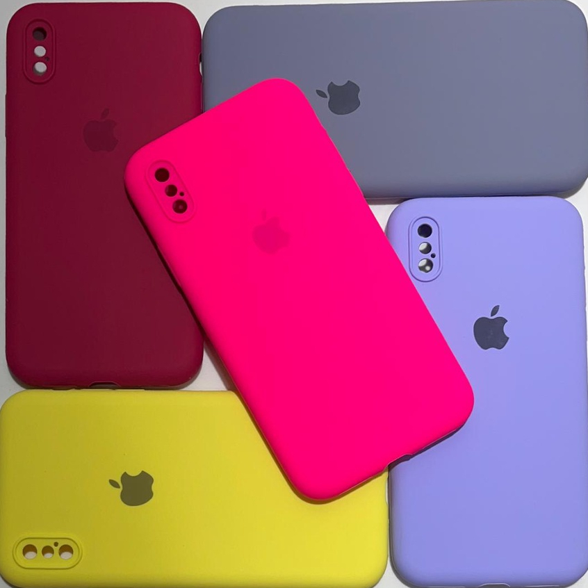 Capa Protetora - iPhone X / iPhone Xs - silicone com proteção de câmera interior aveludado