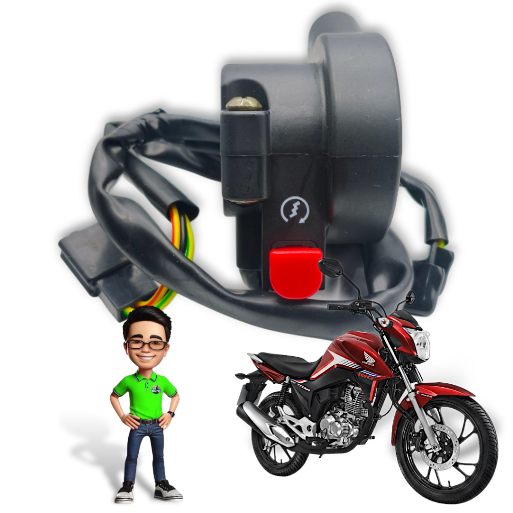 Punho Chave De Partida Honda Titan 160 2016 Á 2026 Titan 150 2014 Á 2015 — imagem 2 de 2