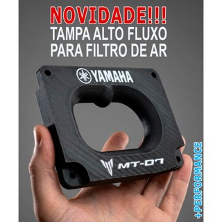 Tampa Caixa De Ar Alto Fluxo Stage 2 Mt07 Mt 07 Yamaha Hi Fl - Modelo Reforçado