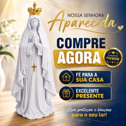 Nossa Senhora Aparecida Decorativa Imagem Católica Casa Sala Altar Presente Decoração Fé
